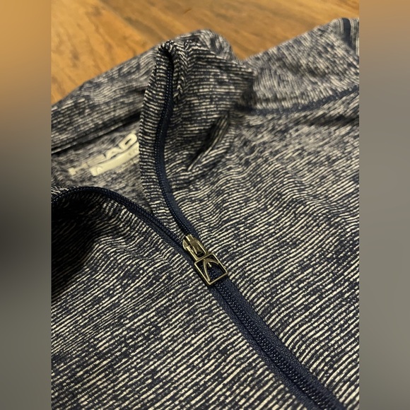 Head 3/4 zipper pullover athletic long sleeve shirt BNWOT navy blue stripes LRG - Picture 4 of 6